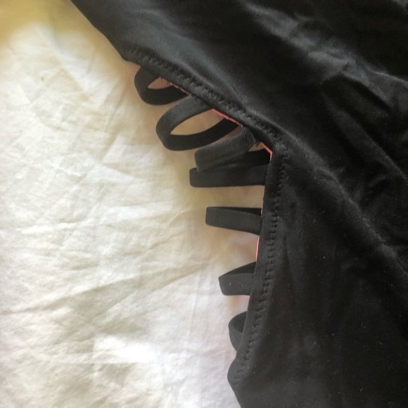 Victoria’s Secret PINK black strappy one piece size Small, NWT - Picture 7 of 8